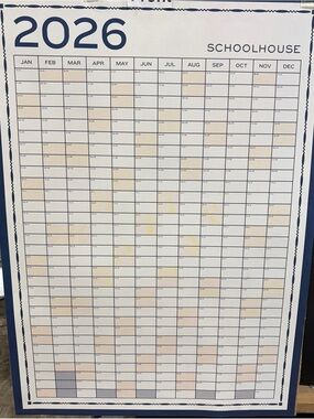 NEW Schoolhouse 2026 Big Picture Calendar
